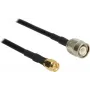 Koaxialkabel DeLOCK 89499 CFD200 7,5 m TNC SMA Schwarz
