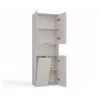 Badezimmerschrank Nel DK 1K Korb Kaschmirfarbe