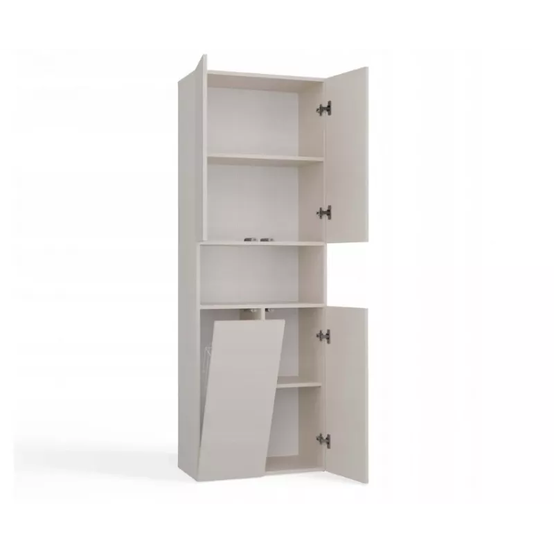 Badezimmerschrank Nel DK 1K Korb Kaschmirfarbe