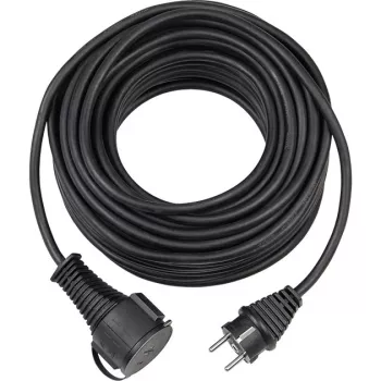 Brennenstuhl H05RR-F 3G1,5 - Strom-Verlängerungskabel - CEE 7/7 (SCHUKO) (M) - Stromversorgung CEE 7/4 (SCHUKO)/CEE 7/7 (SCHUKO) (W) - 25,0 m - Schwarz (1161470)