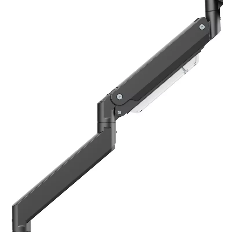 Maclean MC-968 Doppelarm Monitorhalterung mit Gasfeder 17-57 27 kg Schwerlast Stabil Vollbeweglich Halterung Max VESA 200x200