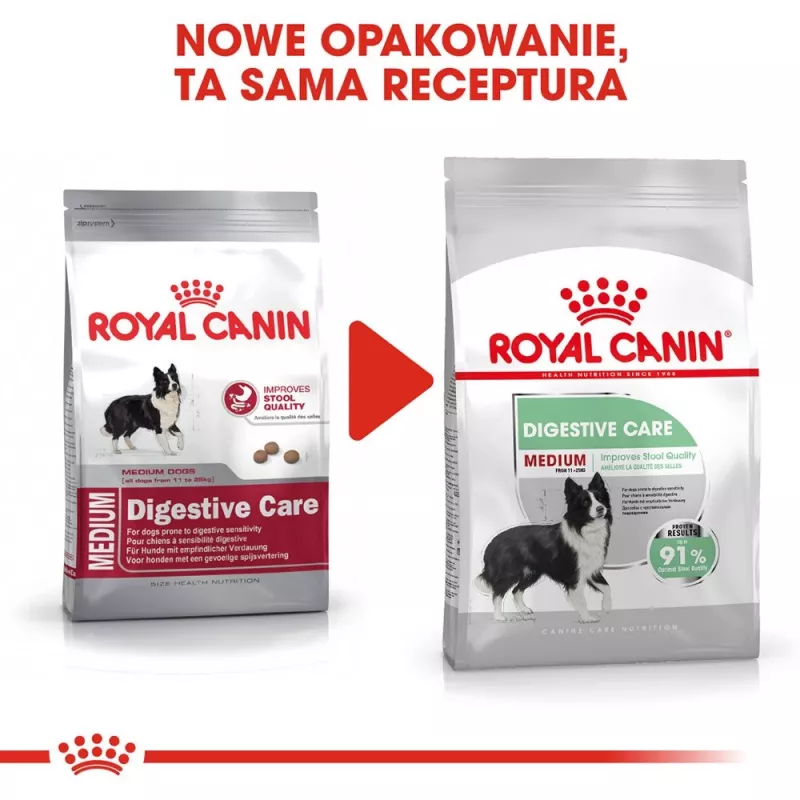 ROYAL CANIN CCN Medium Digestive Care - Trockenfutter für Hunde - 3 kg