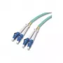 M-CAB - Patchkabel - LC Multi-Mode (M) auf LC Multi-Mode (M) - 3 m - Glasfaser - Simplex - 50/125 Mikrometer - OM3 - aquamarin