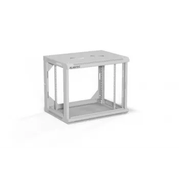 ALANTEC Racking-Schrank 19 Zoll 9HE 600x450, grau flach Packung