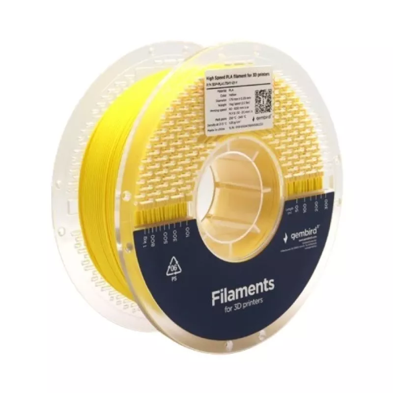 3D-Druck-Filament Gembird PLA 1,75 mm Gelb 1 kg