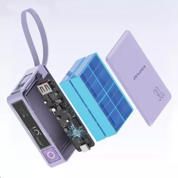 Powerbank 10000mAh 30W P87K Integriertes USB-C