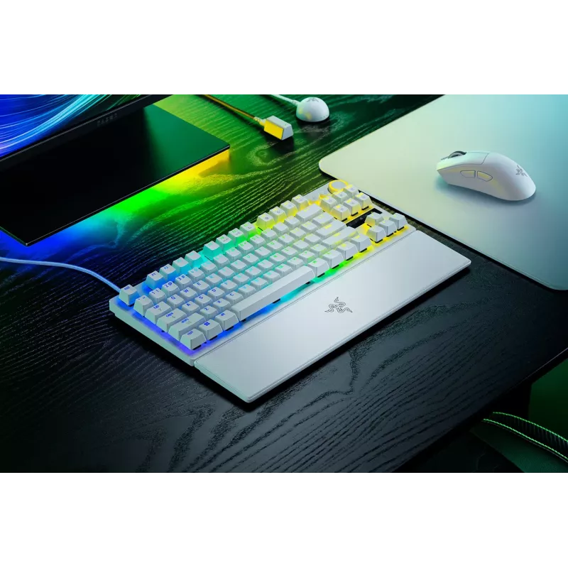 Razer Huntsman V3 Pro Tenkeyless 8KHz | Gaming-Tastatur | Kabelgebunden | US | Weiß | Razer Analog Optical Switch Gen-2