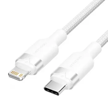 Lightning-Kabel Vention LALWH – 2 m, Lightning auf USB-C, weiß