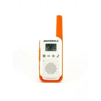 Motorola Talkabout T42 – Walkie-Talkie, 2er-Pack (orange-blau)