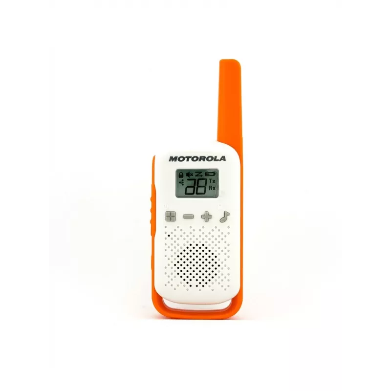 Motorola Talkabout T42 – Walkie-Talkie, 2er-Pack (orange-blau)