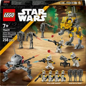 LEGO Star Wars Set 327th Star Corps Clone Troopers Battle 75431 — 258 Teile, 7 Minifiguren, Alter 7+