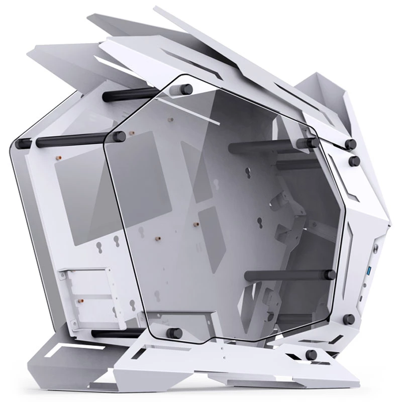 Mini Micro-ATX Tower Jonsbo MOD3 Tempered Glass White PC-Gehäuse, Mini-ITX/Micro-ATX-Unterstützung