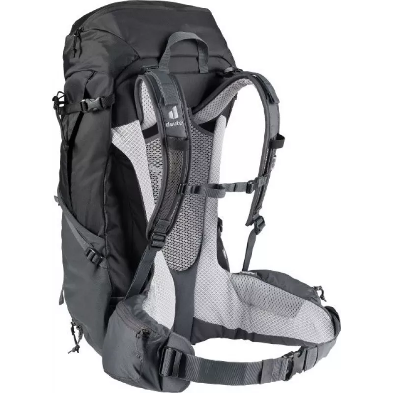 Backpack Deuter Futura Pro 38 L — 38-Liter-Wander- und Bergsteigerrucksack, belüfteter Rücken, Hüftgurt, Brustgurt, Schwarz