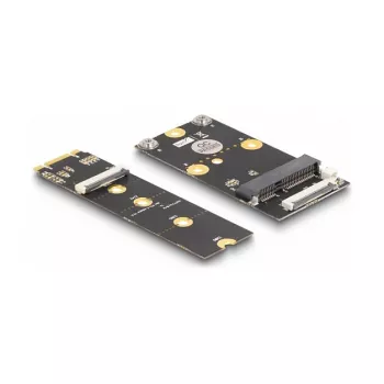 DeLOCK Konverter M.2 Key B+M Stecker auf Mini PCIe Slot flexibles Kabel