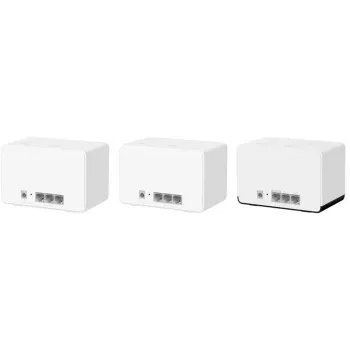 Router MERCUSYS Halo H85X Dual-Band Wi‑Fi 6 (802.11ax), 2,4/5 GHz, bis zu 2402 Mbit/s, 3 LAN-Ports, weiß (3er-Pack)