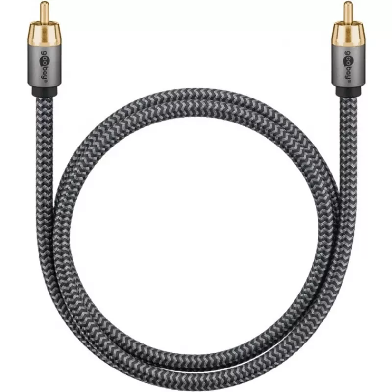 Goobay 65296. Anschluss 1: RCA, Steckverbinder 1 Geschlecht: Männlich, Anschluss 2: RCA, Steckverbinder 2 Geschlecht: Männlich, Kabelmaterial: Kupfer,