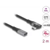 USB-Kabel DeLOCK 81148 2m USB-C Schwarz 20 Gbit/s