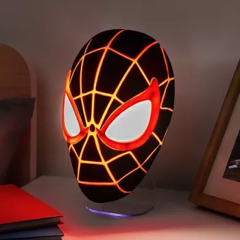 Tischlampe Paladone Mask Light PP14323SPMVN Spiderman Miles Morales – charakterförmiges Nachtlicht