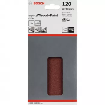 Bosch C430 Expert für Holz und Farbe, 10 St., 93 mm, 186 mm