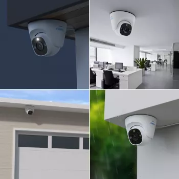 IP-Überwachungskamera Reolink P344 Dome — 12 MP (4512×2512), 4-mm-Objektiv, PoE/DC, IP67, 30 m IR, Weiß turret, 100°×50° Sichtwinkel