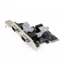 Interne serielle Karte GEMBIRD SPC-22 PCIe RS-232 Low-Profile, WCH382, 16000 Kbit/s, 67×120×20 mm, schwarz