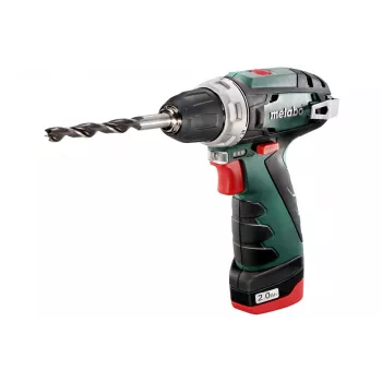 Pistolengriffbohrer Metabo PowerMaxx BS Basic 1400 RPM, Schwarz, Grün