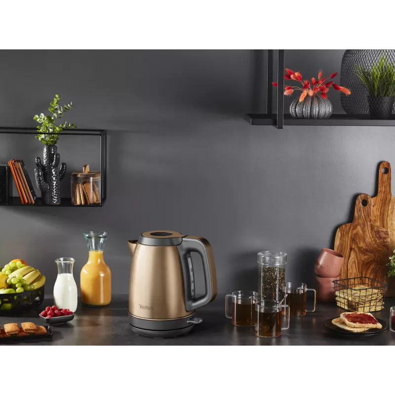 Wasserkocher Tefal 1,7 L 2400 W schwarz/kupfer