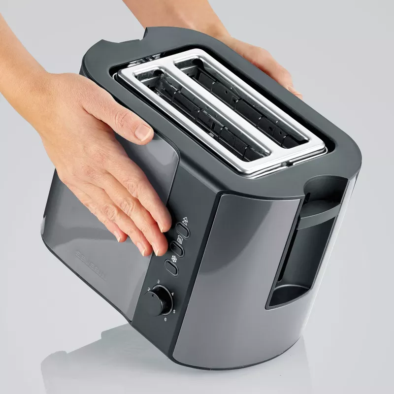 Toaster Severin AT 9573 2 Scheiben 800 W Anthrazit Schwarz