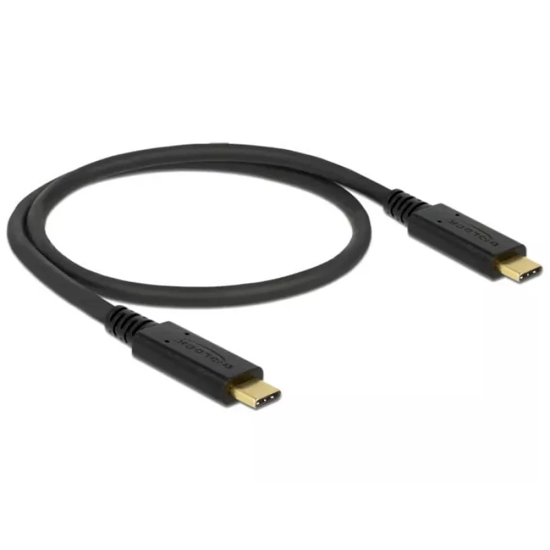 USB-Kabel DeLOCK 83042 USB 3.2 Gen 2 0,5 m USB C Schwarz