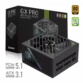 Gamemax Netzteil, 80 PLUS, Gold | GX PRO 1250G | 1250 W | Vollmodular