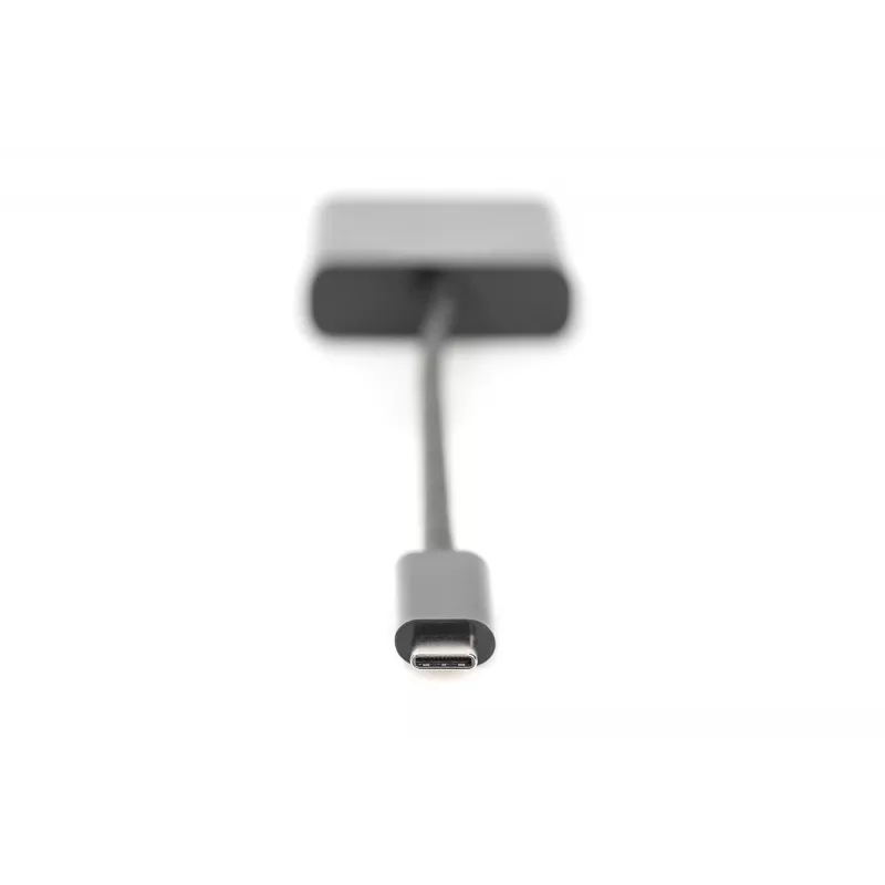 DIGITUS DA-70853 USB-C-auf-VGA-Adapter, Full HD 1080p, schwarz