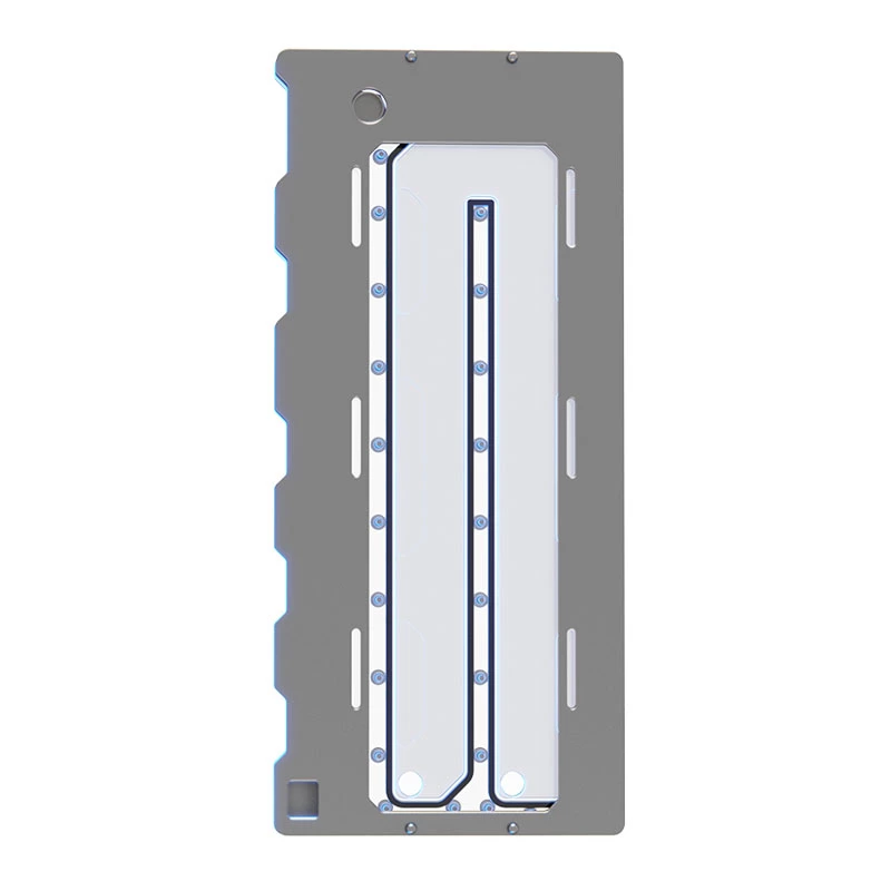 Distro Plate Triton Wraith 2.0 Elite — Distro Plate, silberne Oberfläche