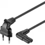 goobay NK 104 S Strømkabel 3m Sort