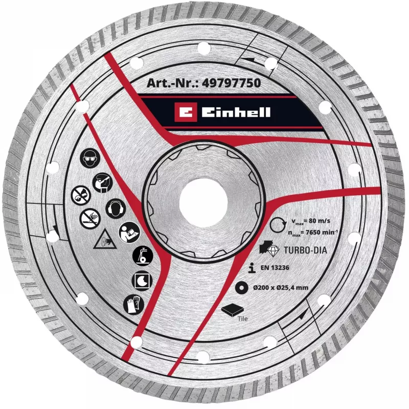 KWB Turbo-Diamanttrennscheibe Ø 200 x 25,4 x 2,6 mm