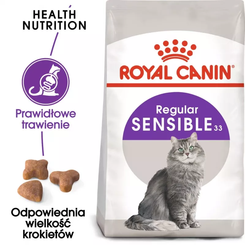 Trockenfutter für Katzen Royal Canin Sensible 33 Adult, 10 kg — Huhn, 33 % Protein, Unterstützung der Harnwege