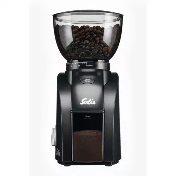 Kaffeemühle Solis Scala Zero Static 135 W Schwarz Silber