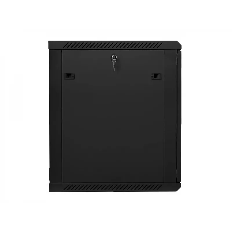 Lanberg wandmontierbarer Installationsschrank 19'' 15U 600x600mm schwarz (Glastür)