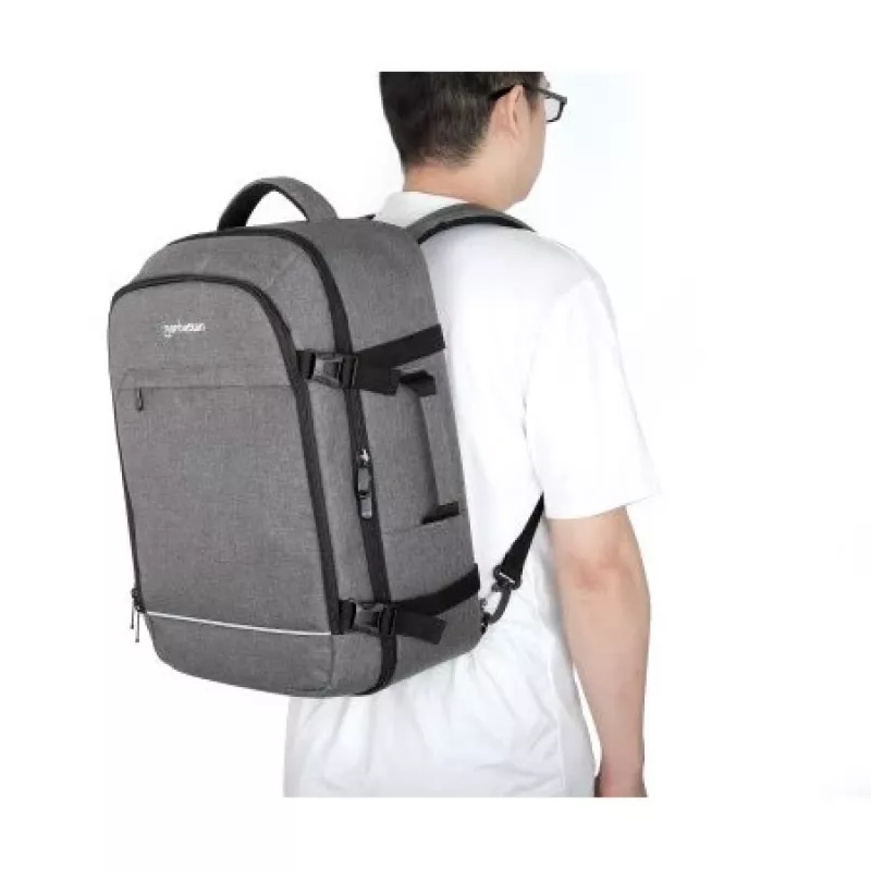 Rucksack Manhattan Rome Notebook Travel 43,9 cm (17,3 Zoll) Zwei Hüllen 40 L Hellgrau