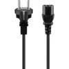 Goobay IEC-Kabel 5 m Schwarz Netzstecker Typ F IEC C13 H05VV-F3G