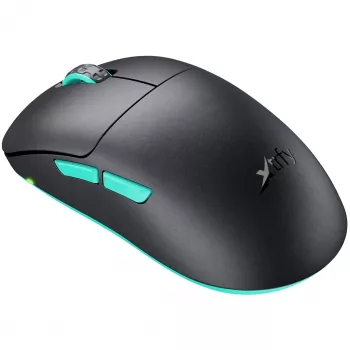 Xtrfy M8 Kabelgebundene/Kabellose Gaming-Maus 400-26000 CPI Low Front Ultraleicht Einzigartig (M8W-Schwarz)