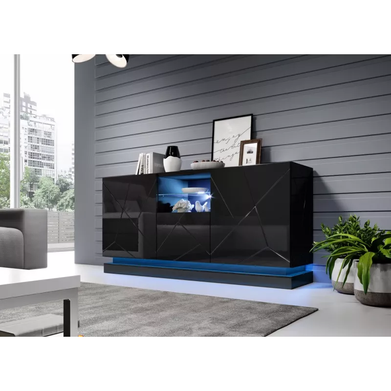 Beleuchtungskommode QIU 2D1K blau