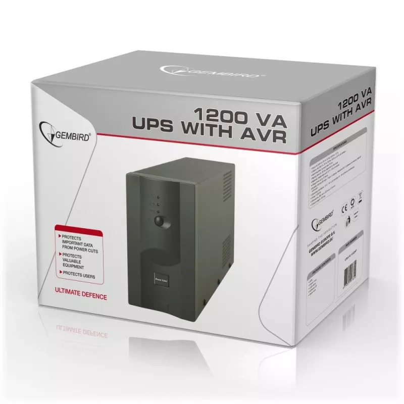 Gembird UPS-PC-1202AP USV Line-Interactive 1,2 kVA 720 W 4 Steckdosen
