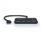 USB-Hub Port Designs 900121 USB 3.2 Gen 1 Typ-A 5000 Mbit/s Schwarz