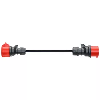 Adapter für Gemini flex 11 kW, CEE Rot Dreiphasen-Wechselstrom 16A > CEE Rot 32A (schwarz, 30 cm)