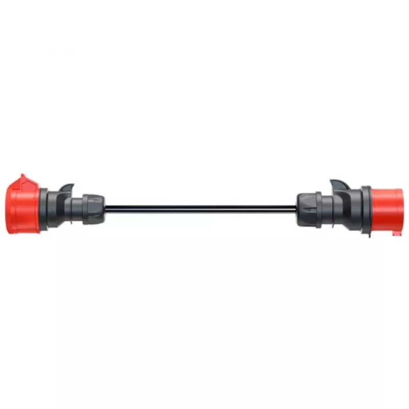 Adapter für Gemini flex 11 kW, CEE Rot Dreiphasen-Wechselstrom 16A > CEE Rot 32A (schwarz, 30 cm)