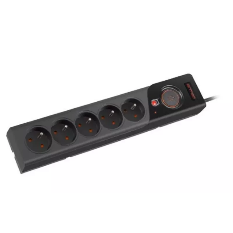 POWER STRIP ARMAC Z5 3M 5X 230V PL 10A Kabel ORGANIZER Schwarz