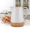 Elektrischer Wasserkocher Maestro MR-076 1,8 l 1800 W Keramikgehäuse, Weiß/Holz