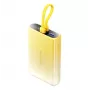 Vention 10000mAh Powerbank mit LED-Anzeige, USB-C + Lightning + USB-A, 22,5 W (gelb)