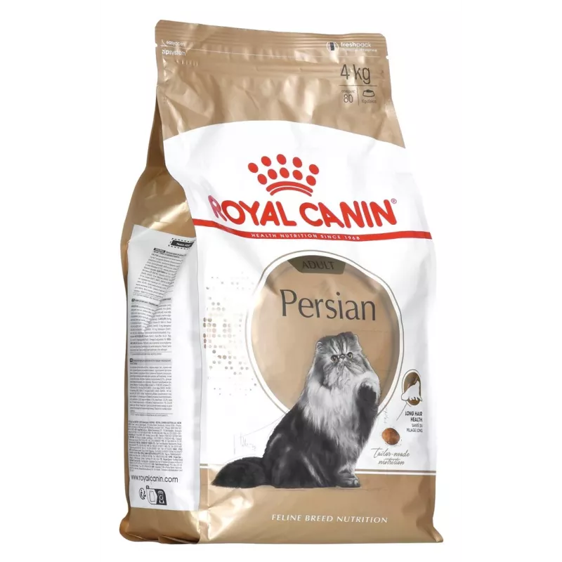 Trockenfutter für Katzen Royal Canin Persian 4 kg — ausgewachsene Perserkatze, Huhn, 30 % Protein, 22 % Fett
