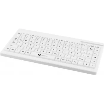 Kabelgebundene medizinische Tastatur GETT TKG-088-GCQ-IP68-WHITE-USB 2.0, IP68-versiegeltes Design, weiß